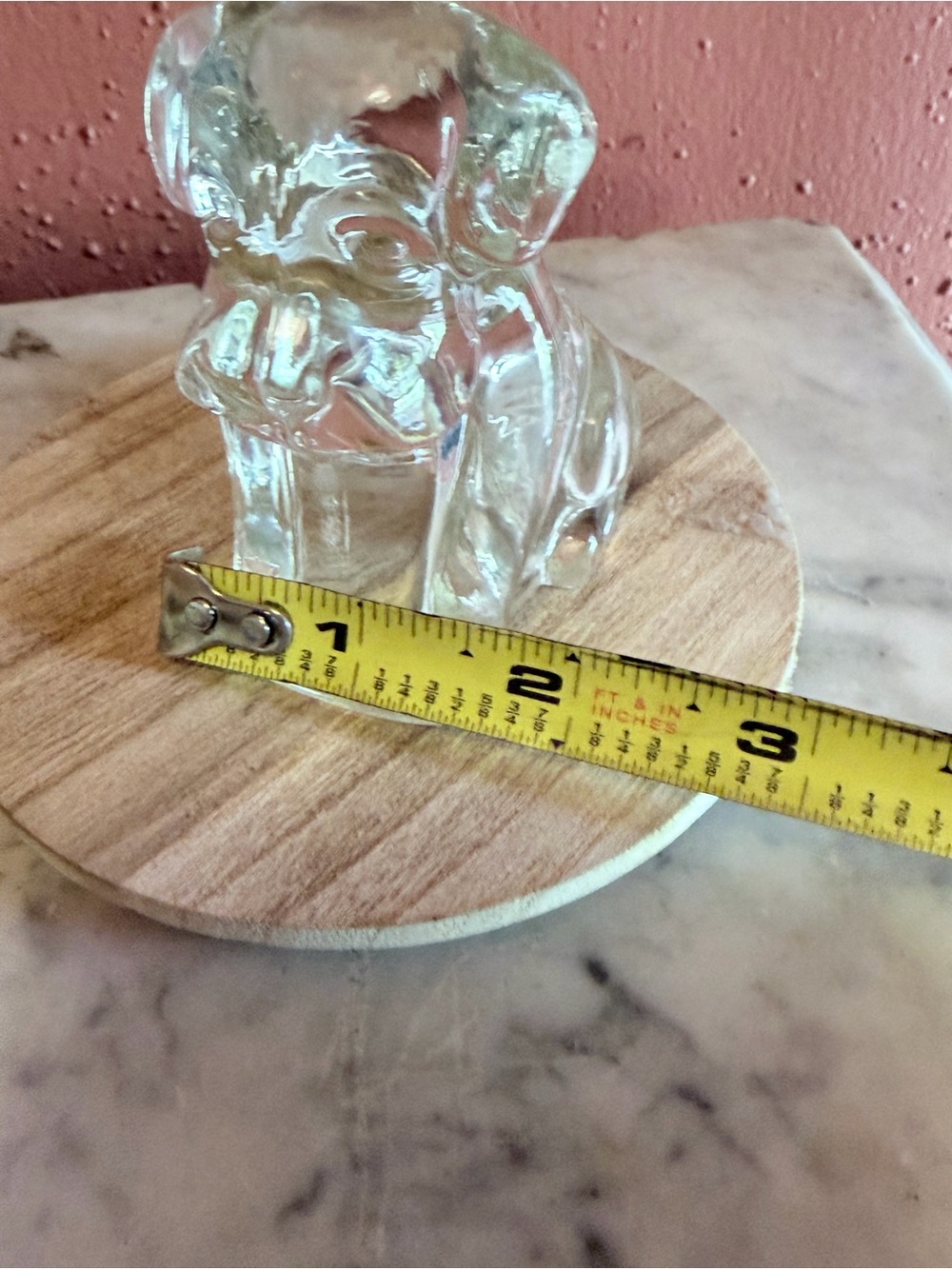Clear Glass Puppy Figurine - Decorative Home Dining Accent - Picture 9 of 9